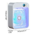 thumbnail image 3 of Desk Fan Misting Fan Mini Air Conditioner Fan,5-speed Rechargeable Water Cooling Mist Fan USB Mini Cooler Purifying Humidifying Coolings Fan For Home Office Indoor Outdoor use, 3 of 4