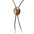 thumbnail image 3 of Western Cowboy Bolo material cuero para Hombre Accesorios Punk Fashion Necklace marrón Salvador Bolo Tie, 3 of 6