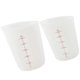 thumbnail image 4 of 2pcs Silicone Measuring Cup Visible Semi-transparent Measuring Cup Scale Measuring Cup (250ML 500ML), 4 of 4