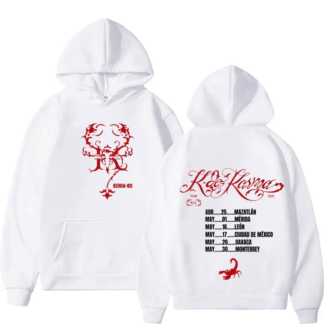 Cantante Kenia Os 2026 álbum música Fans sudaderas con capucha hombres mujeres Casual sudaderas Hip Hop jerseys de gran tamaño adolescentes ropa Unisex