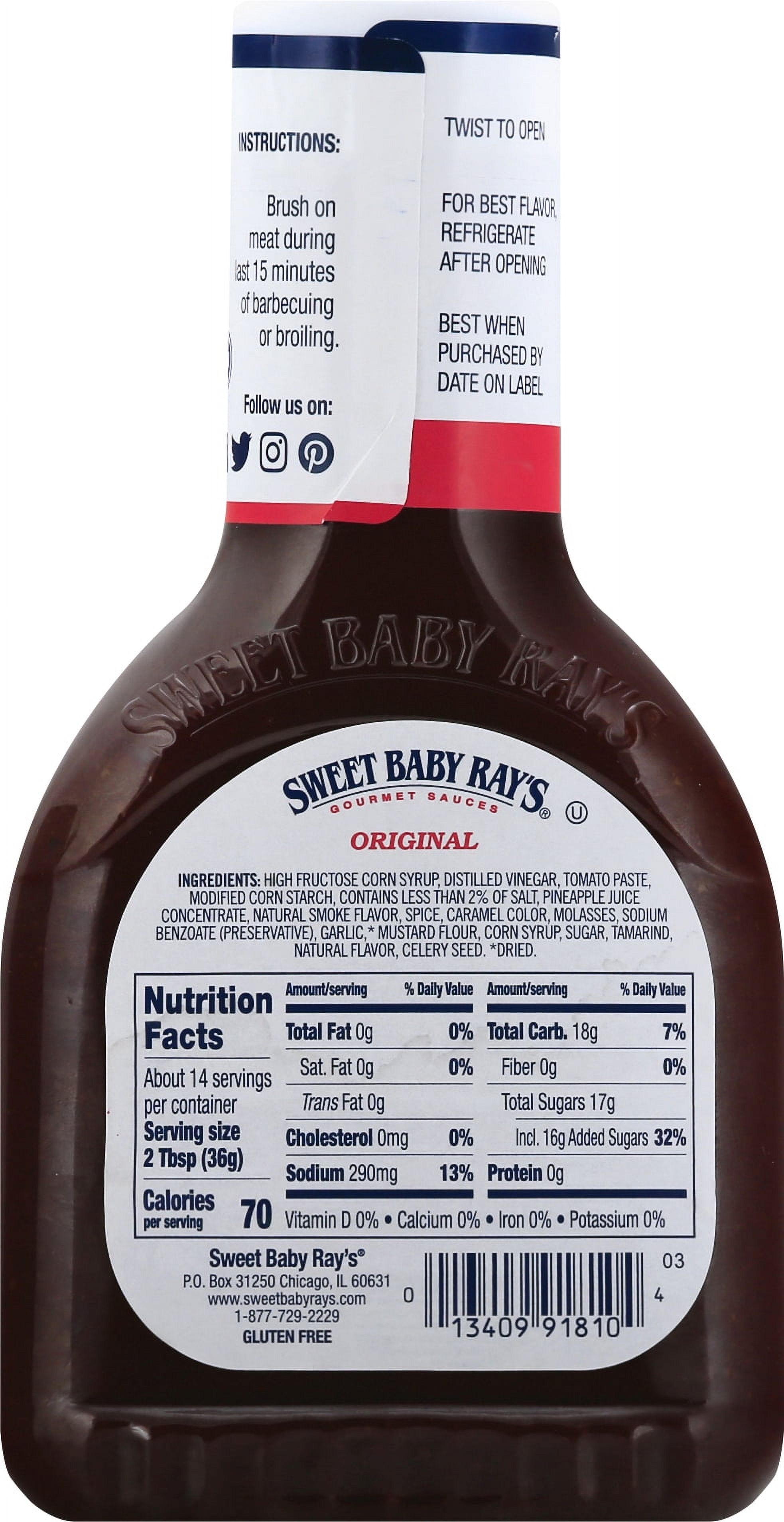 Sweet Baby Ray's Original BBQ 18 oz - image 3 of 6