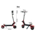 thumbnail image 3 of Foldable Electric Scooter for Adults - 21 Ah 2400W Motor, 11" Off Road Tyre Up to 30 Miles, Adult Off-Road Scooter, 3 of 11