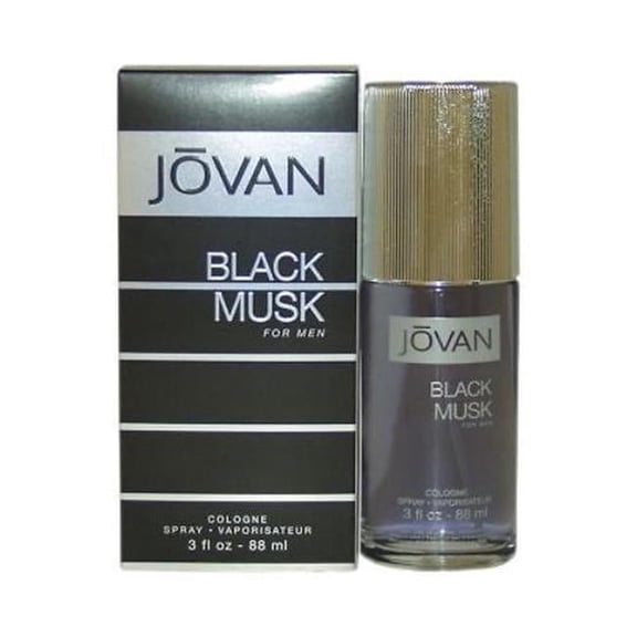 Jovan MJOVANBLACKMUSK3.0 3.0 oz Mens Jovan Black Musk Eau De Toilette Spray