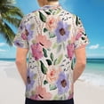 thumbnail image 6 of High Quality Hawaiian Shirts for Men Short Sleeve Aloha Beach Shirt Floral Summer Casual Button Down Shirts Blouses 34U27Z, 6 of 7