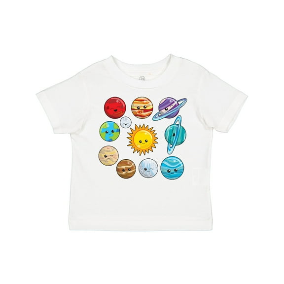 Inktastic Happy Sun Moon and Planets Boys or Girls Toddler T-Shirt