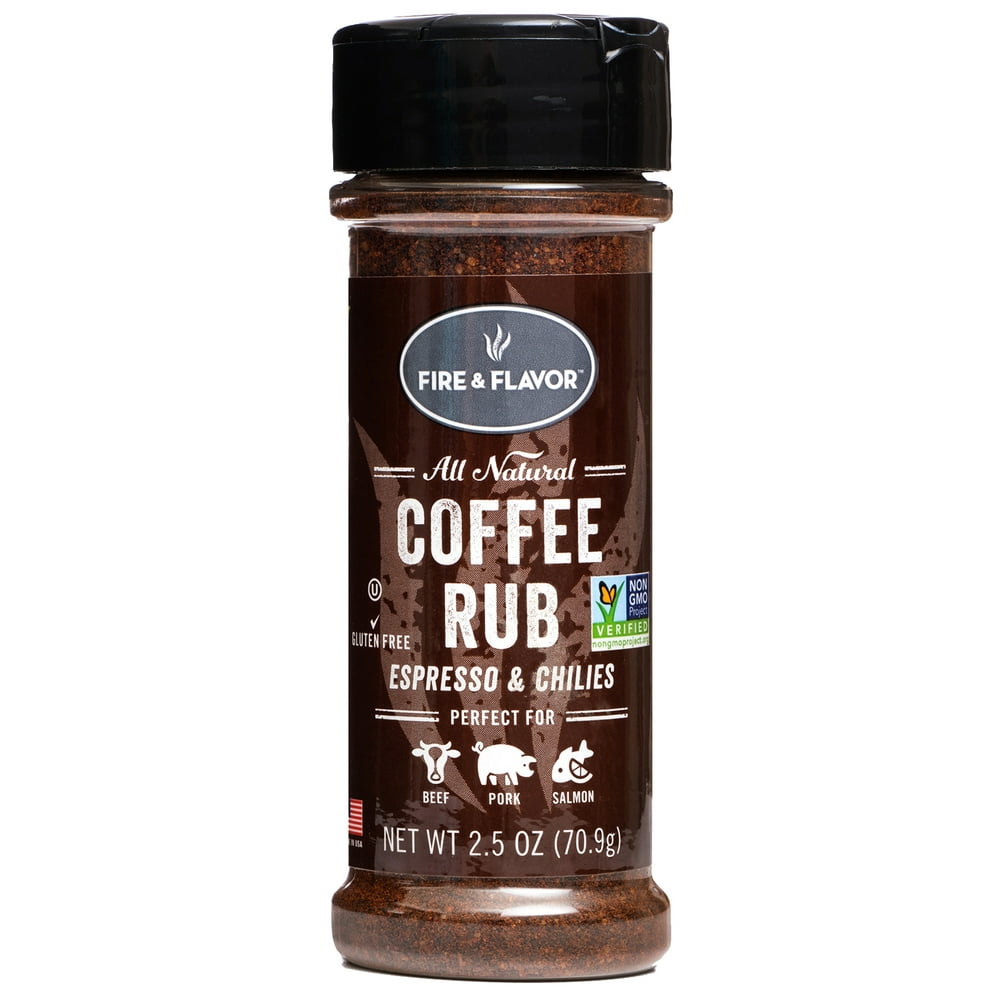 Fire & Flavor FFF140 All Natural Coffee Rub, 2.5 Oz