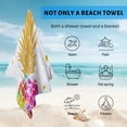 thumbnail image 4 of GZHJMY Beach Towel for Women Girls, Coloured Pineapple Marble Bath Towel, Oversized Lightweight Sport Towel, 31x51 Inch, 4 of 7