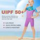 thumbnail image 5 of Soidarity Trajes de neopreno transpirables, traje de buceo ultrafino de secado rápido, traje de baño de moda, antiquemaduras solares, mangas Deportes acuáticos Violeta SG, 5 of 6