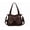 Coffee, variant on KL928 Hobo Bag for Women Multi Pockets Handbags Large Capacity Leather Purse for Daily Life and Work,Black