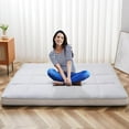 thumbnail image 6 of Slsy Upgraded 6" Extra Thick Japanese Floor Mattress Futon Mattress, Foldable Mattress Tatami Pad Floor Mattress for Adults Floor Bed Roll Up Mattress Guest Mattress Camping Mattress, 6 of 8
