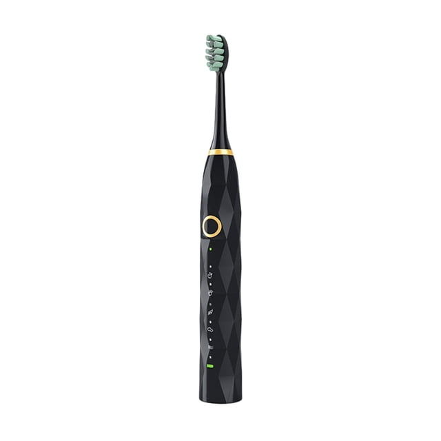 Renjiang Electric Toothbrush with 5 Brush Heads for Adults&Teen, Ultrasonic Electric Toothbrushes, 5 Modes & 15 ity Levels, 2 Minutes Smart Timer, 4 Hours Fast Charge for 60 Days