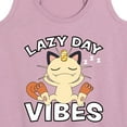 thumbnail image 3 of Pokémon - Lazy Day Vibes Meowth - Women's Racerback Tank Top, 3 of 5