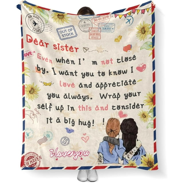 LHSHID Daughter Birthday Gift Blanket Flannel Soft and Comfortable Anti static Bed Sofa Blanket 50x60in