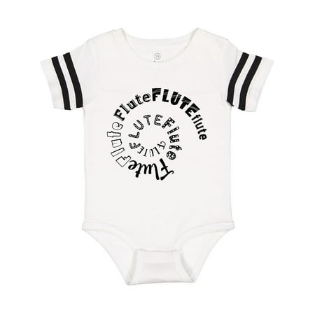 

Inktastic Flute White Spiral Text Gift Baby Boy or Baby Girl Bodysuit