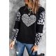 thumbnail image 3 of ABPHQTO Top de manga larga con bloque de color en forma de corazón de leopardo para mujer, 3 of 5