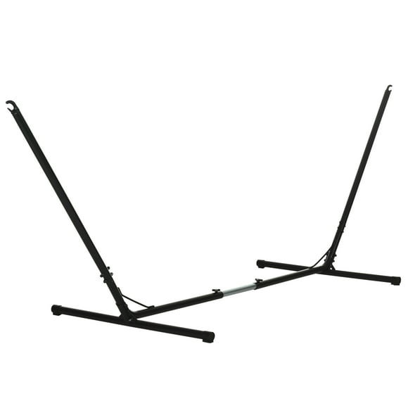 Outsunny Adjustable Hammock Stand, Black