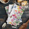 thumbnail image 6 of Tulips Spring Floral 1 Pack Kitchen Towel, Water Absorbent Dish Towel, Pastoral Flowers Butterfly Wooden Decorative Hand Towels - Quick Drying Cloth for Cooking Baking, 18x28 Inch, 6 of 8