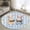 Light Blue, variant on Round Rugs 3 Ft, Happy Easter Non Slip Area Rugs for Kitchen Bedroom Entryway, Spring Floral Gnomes Eggs Basket Leaf Beige Washable Carpet Runner Rug Floor Mats for Bedroom Home Decor