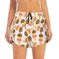 thumbnail image 2 of Sigee Cute Ice Cream for Women's Athletic Shorts High Waisted Running Shorts Pocket Sporty Short Gym Elastic Workout ShortsSmall, 2 of 9