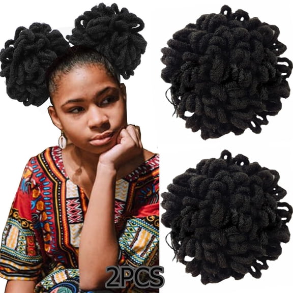 Elegant Curly Ponytail Drawstring Bun with Petal Braided Clip On Extension for Women Natural Hairstyle