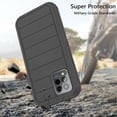 thumbnail image 4 of Asuwish Compatible with T-Mobile Revvl 6 Pro/6X Pro 5G Phone Case Hybrid Rugged Shockproof Hard Protective Drop Proof Full Body Heavy Duty Mobile Cell Cover for Tmobile Revel X Tmo Women Men Black, 4 of 6