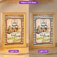 thumbnail image 2 of Welcome British Shorthair Back to School Vintage Retro Acrylic Plaque with Wood Photo Frame Box Cat Lover Kitten Owner Gifts Light Box - 02012, 2 of 5