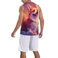 thumbnail image 2 of Sikiie Sunset Cloud Corgi Basketball Jersey Reversible Men's Mesh Athletic Sports Shirts Training Practice S-4XL3X-Large, 2 of 6