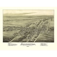 thumbnail image 2 of Fowler 14x12 Gold Ornate Wood Framed with Double Matting Museum Art Print Titled - Souderton Pennsylvania - Fowler 1894, 2 of 4