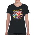 thumbnail image 2 of Officially Licensed Tootsie Roll Sweet Party Vibes Women's T-shirt, 2 of 3