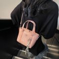 thumbnail image 2 of Bolsos de moda coreanos para mujer, nuevo estilo 2025, bolso de hombro informal sencillo de nicho, bolso de mensajero de cuero suave., 2 of 5