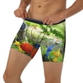 thumbnail image 3 of Lsque Pikmin Pattern Men's Performance Stretch Underwear, Athletic Long Leg Briefs，Moisture-Wicking-Medium, 3 of 6