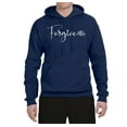 thumbnail image 2 of Inspiring Christian Quote Forgive Inspirational/Christian Unisex Graphic Hoodie Sweatshirt, Navy, X-Large, 2 of 3