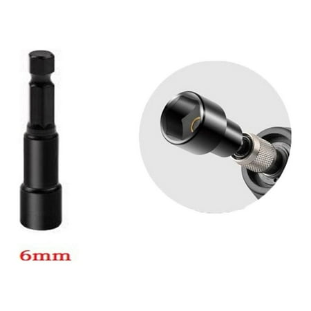 

Magnetic Nut Screwdriver Deep Socket Adapter 1/4inch Hex Wrench Heads