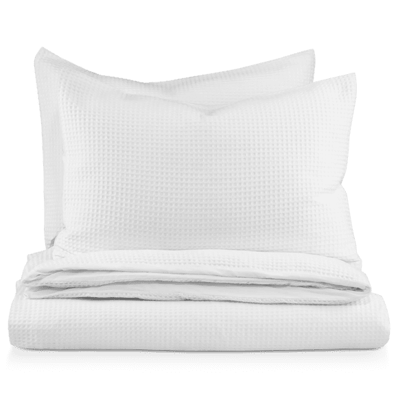 Bouclair White Collin Collection - 3-Piece Duvet Cover Set Double / Queen