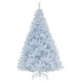 thumbnail image 2 of Gymax 6 FT Pre-Lit Artificial Christmas Tree Hinged White Xmas Tree w/ 1000 PVC Branch Tips, 2 of 6