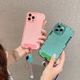 thumbnail image 4 of Funda de teléfono a prueba de golpes para iPhone, carcasa luminosa con cordón de TPU grueso de Color puro Simple para iPhone 11, 12 Pro Max, XR, XS Max, 13 Pro Max, 4 of 4