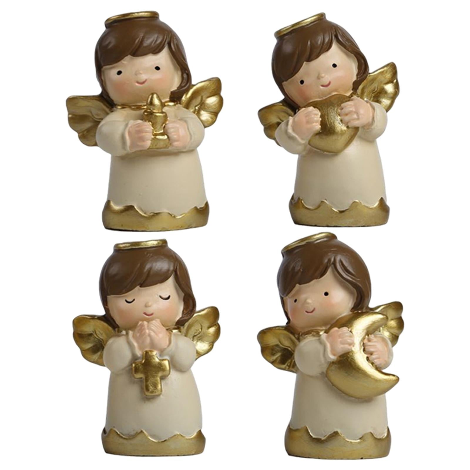 WLPZXP 4 Pcs Angels Figurine Birthday Gifts for Living Room Office Desk Home Decoration