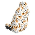 thumbnail image 2 of Wukai Cute Dog Full Set Car Seat Covers with Soft Padding Universal Auto Front Seats Protector and Cushion Mat, 2 of 5