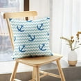thumbnail image 5 of LALILO Throw Pillow Covers Tile Sailor With Anchor White And Blue Cushion Cover 18" x 18", 3796 Pack, 5 of 6
