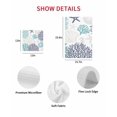 thumbnail image 7 of Teal Blue Grey Coastal Kitchen Dish Towels for Drying Dishes Set of 2, Summer Beach Coral Shell Starfish Waffle Weave Microfiber Hand Tea Bathroom Towels Quick Dry & Absorbent Towel 15.7x23.6, 7 of 7