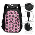 thumbnail image 3 of Pofeuu Cute Panda Print Storage Laptop Backpack with USB Charging Port[Water Resistant] College Computer Bookbag Fits, 3 of 7