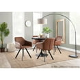 thumbnail image 3 of LumiSource Black Steel, Black Wood Dakota Dining Table, 3 of 8