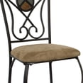 thumbnail image 4 of Besthom 42.8 in. Espresso High Back Metal Frame 24 in. Bar Stool (Set of 4), 4 of 5