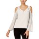 thumbnail image 1 of Blusa campesina texturizada Kensie para mujer color hueso grande, 1 of 1
