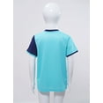 thumbnail image 4 of Eandarui Kids Boys Soccer Jersey Sports Shirt Short Sleeve T-Shirt Quick Dry Breathable Athletic Tops A Sky Blue XXS, 4 of 7