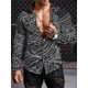 thumbnail image 1 of Camisas de manga larga retro de estilo étnico Ropa de moda para hombres Camisa de solapa de verano para hombres nuevas Tops de botones de manga larga para hombres, 1 of 6