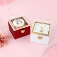 thumbnail image 4 of Box, Proposal Rings Box - Little Bear Cake Rotating Boxes, Reversible Bear Cake Jewelry Accessories Display Earring Storage for Women, Men & Birthday, 4 of 9