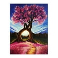 thumbnail image 1 of 12*16 Inch DIY 5D Diamond Painting Kit Full Drill Diamond Painting Tree Flower Pattern Acrylic, 1 of 8
