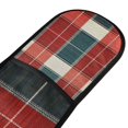 thumbnail image 4 of Yayeee Double Oven Mitt Kitchen Heat Resistant Baking 35" x7" Quilted Glove, Vibrant Red Tartan Pattern, 4 of 6