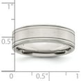 thumbnail image 5 of Sterling Silver Ss 6mm Brushed Fancy Band Size 11 Made In United States qwb114b-11, 5 of 5
